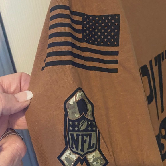 Pittsburgh Steelers Nike Salute to Service Long Sleeve Tee NWT NEW - Picture 5 of 6